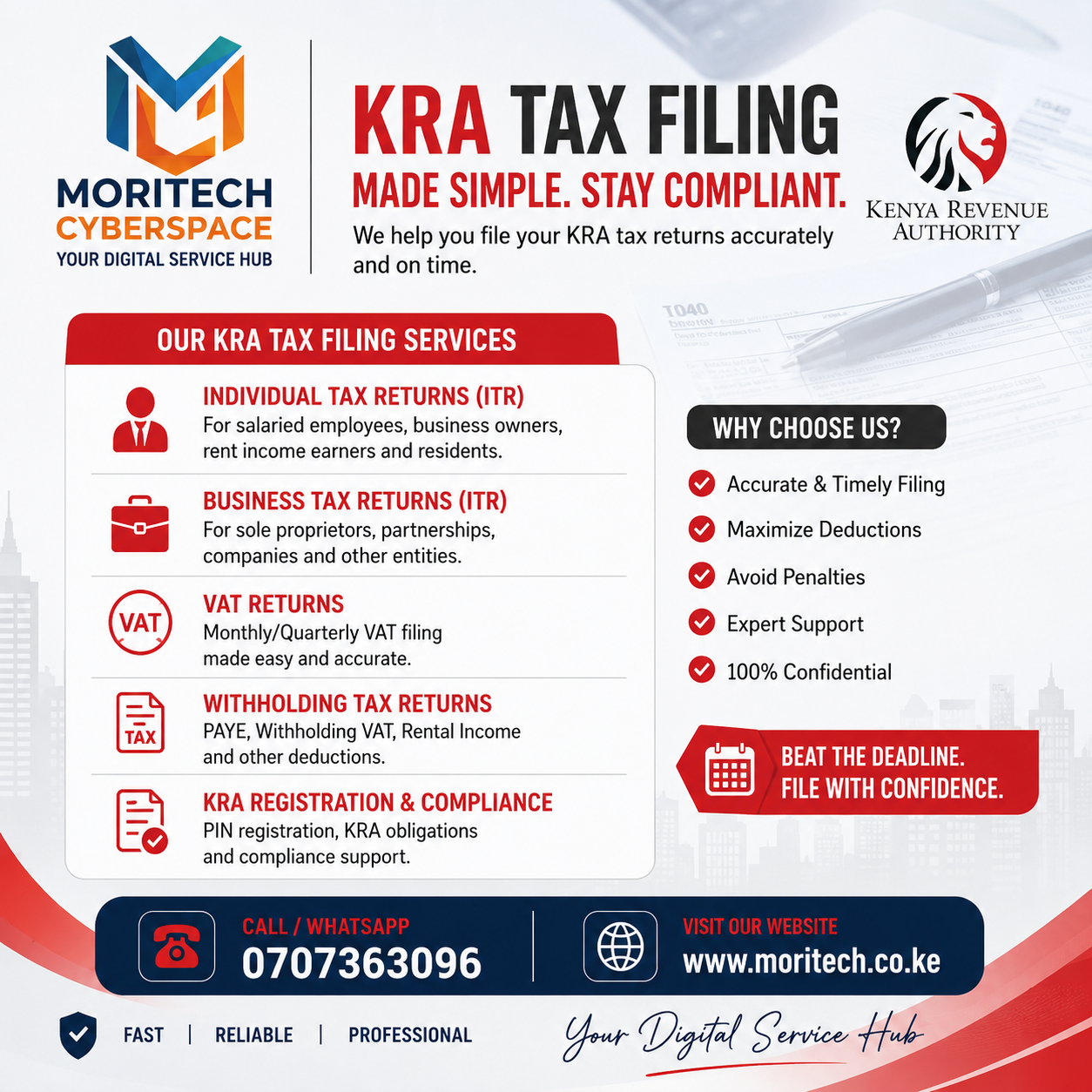 file returns before deadlines... the sooner the better